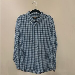 Route 66 Navy and White Checkered Shirt